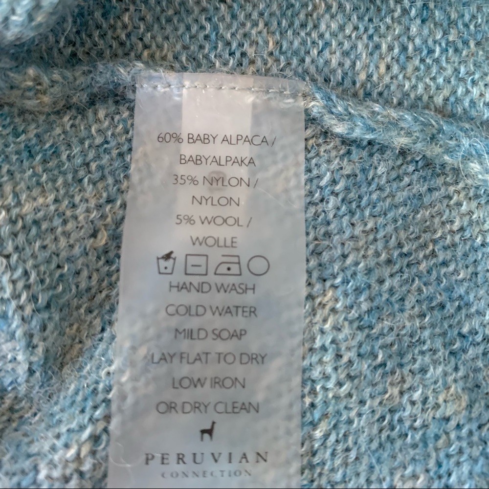 Peruvian Connection Alpaca Pullover Cropped Sweat… - image 3